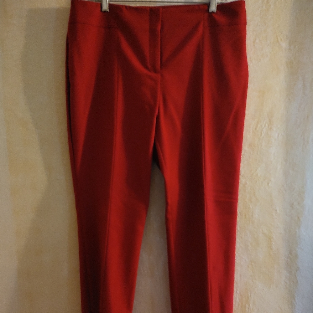 Red dress pant slacks